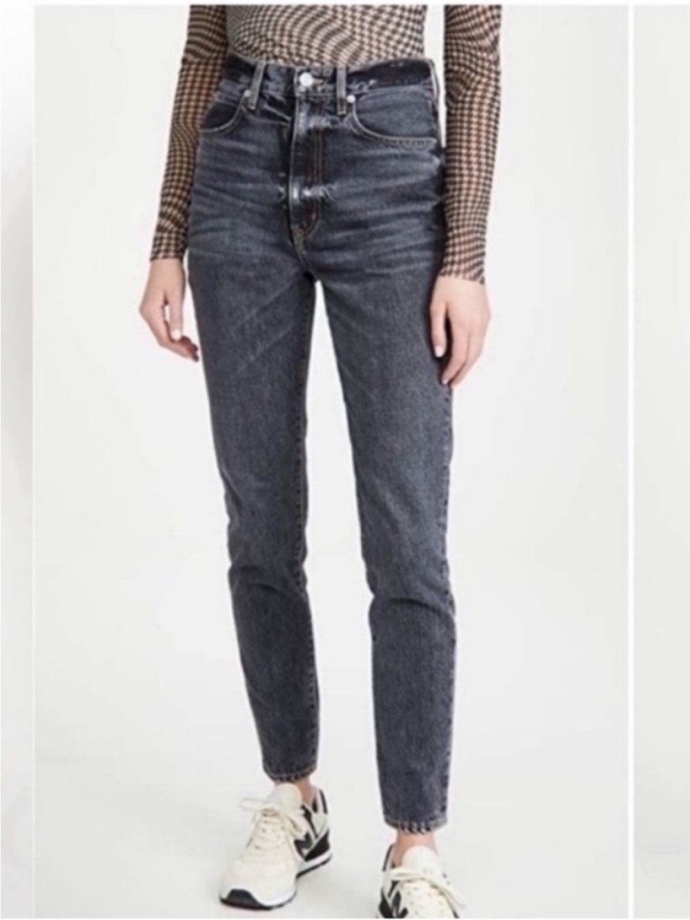SLVRLAKE Beatnik High-Rise Charcoal Wash Jeans Sz 32